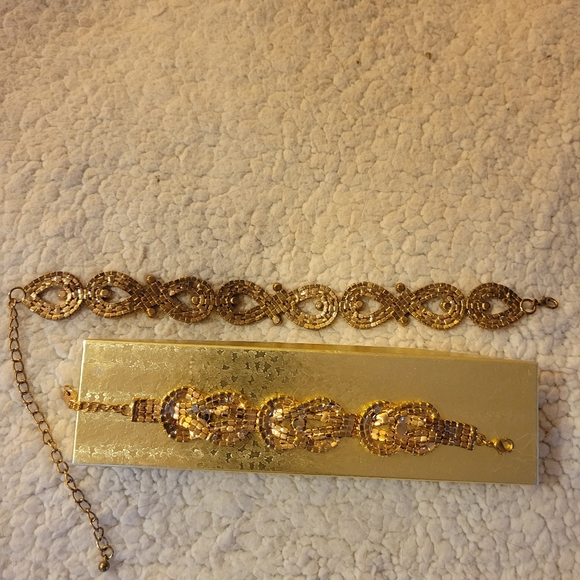 Gold & diamond choker / bracelet - Picture 2 of 3